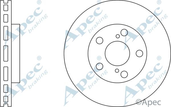 APEC BRAKING Тормозной диск DSK2273